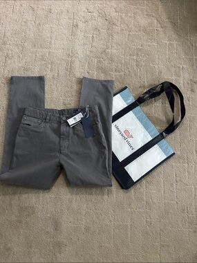 Vineyard Vines Broken Twill 5-pocket Pants size 14 Gray Harbor